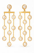 Long Pearl Drop Earri